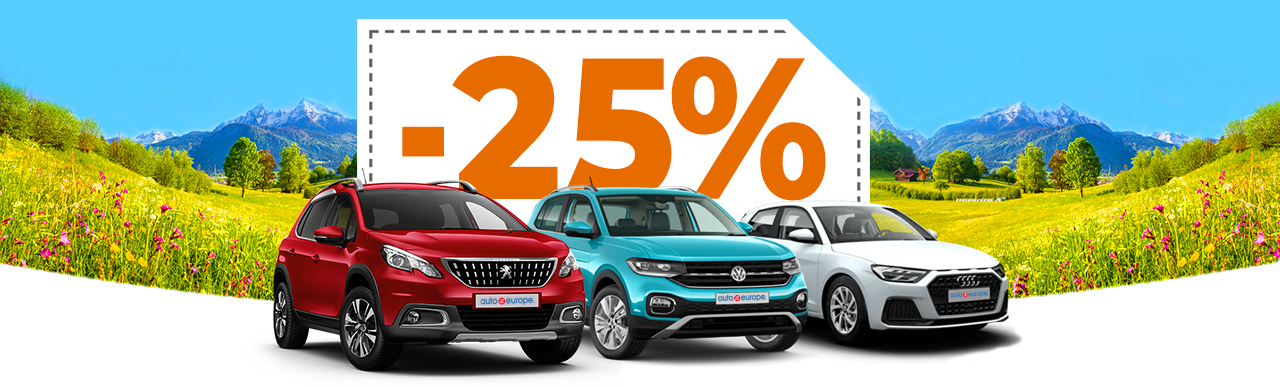 Rental car sale - Up to 25% off