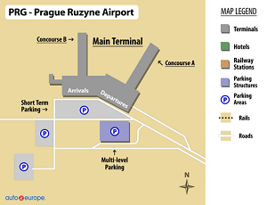 Prague Vaclav Havel Airport Map